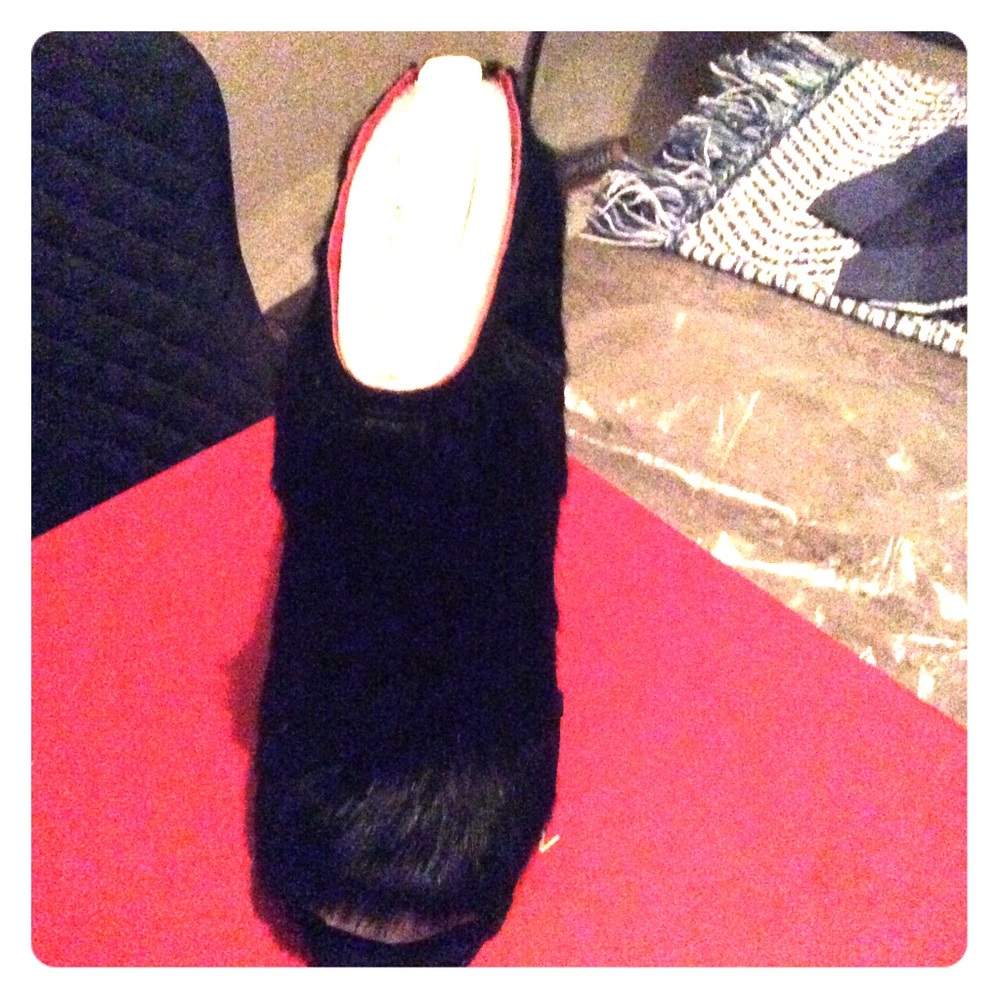 Suede and Fur booties